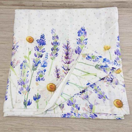 Ubrus Lavender Fields 150x150 cm Clayre & Eef