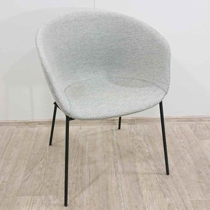 Světle šedá jídelní židle Yvette Kave Home