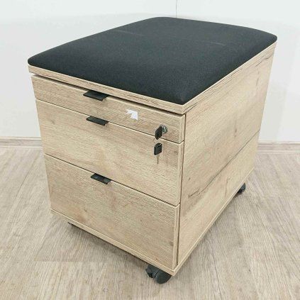 Pojízdný kancelářský kontejner Office černý