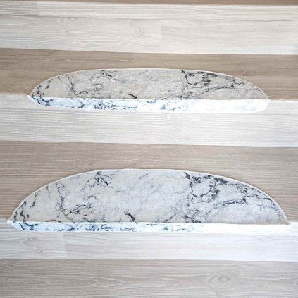 Nášlapy na schody v sadě 16 ks 20x65 cm Marble Dream Vitaus