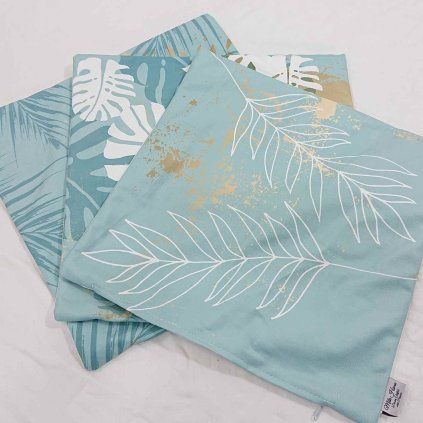 Povlaky na polštářky set 3 ks Grass Leaves Minimalist Cushion Covers