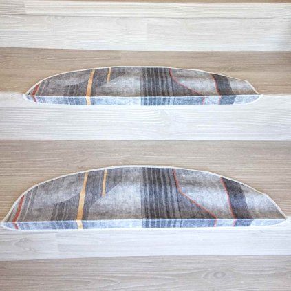 Nášlapy na schody v sadě 16 ks 20x65 cm Yuvarlak Vitaus