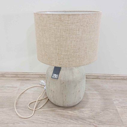 Krémová stolní lampa Croft House Nordic