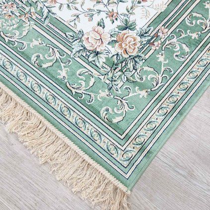 Zelený koberec 135x195 cm Oriental Flowers Hanse Home