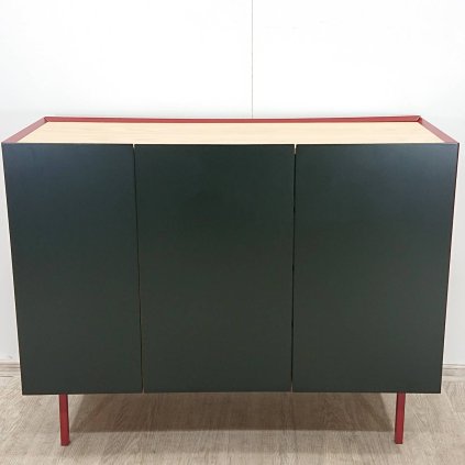 Červená komoda Arista 110x85 cm Teulat