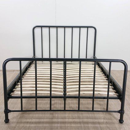 Černá dětská kovová postel Bronxx 140x200 cm Vipack