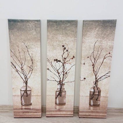 Obrazy sada 3 ks Vases Wallity