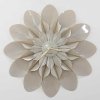 Šedé nástěnné hodiny Flower o 60 cm Karlsson