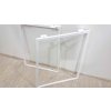 Bílá kovová konstrukce 70 cm_2