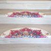 Nášlapy na schody v sadě 16 ks 20x65 cm Floral Path Vitaus