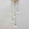 Zlaté závěsné svítidlo Morino Opviq lights
