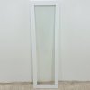 Bílá prosklená rámová dvířka MDF 35,4×119,2×1,6 cm