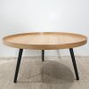 Béžovo-černý konferenční stolek Mesa, o 78 cm WOOOD