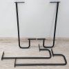 Černé kovové nohy 43 cm set 3 ks