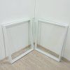 Bílé kovové podnoží ke stolu 60×71 cm set 2 ks