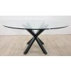 Kulatý skleněný jídelní stůl o 150 cm Argo Kave Home_2
