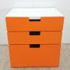 Oranžová dětská komoda Ikea Stuva