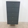 Antracitová komoda 50x120 cm Bodo Tvilum