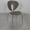 Židle Globus, taupe/lesklý chrom 1