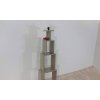 Volně stojící lampa se světle šedým stínítkem Homitis Tower_5
