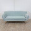 Mentolově zelená sametová pohovka Mazzini Sofas Sardaigne, 188 cm