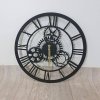 Černé nástěnné hodiny Davin Clock