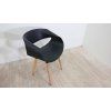 Set of 2 Dining Chairs Black CHARLOTTE 2