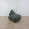 Sedací vak ze šedého polyesteru - LINEN DROP