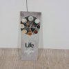 Nástěnné hodiny Styler Glassclock Coffee Love, 20 x 60 cm
