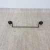 Černý samodržící nástěnný držák na ručníky Compactor Bestlock Black Tube Holder For Towels