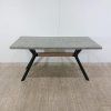Jídelní stůl betonový efekt BENSON 160 x 90 cm