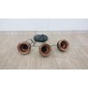 Závěsné svítidlo v černo-měděné barvě pro 3 žárovky Opviq lights Yildo_2