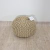 Kulatý béžový polštář na sezení 40x25 cm - CONRAD