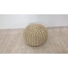Kulatý béžový polštář na sezení 40x25 cm - CONRAD_2