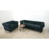 Černá sametová sedací souprava pro 4 osoby CHESTERFIELD_11