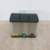 Koš na recyklovaný odpad ve stříbrné barvě Tomasucci Recycle, 60 l