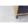 Komoda s dřevěnou konstrukcí a černými detaily Marckeric Alessia, šířka 95 cm_5