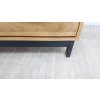 Komoda s dřevěnou konstrukcí a černými detaily Marckeric Alessia, šířka 95 cm_6