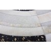 Černobílý patchwork koberec z hovězí kůže o 140 cm - BERGAMA_7