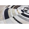 Černobílý patchwork koberec z hovězí kůže o 140 cm - BERGAMA_9