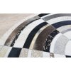Černobílý patchwork koberec z hovězí kůže o 140 cm - BERGAMA_10