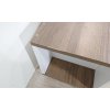 Bílý TV stolek s detaily v dekoru ořechového dřeva Matera Walnut White_5