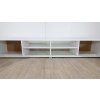 Bílý TV stolek s bílými dvířky TemaHome Podium_2