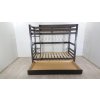 Šedá dřevěná dětská patrová postel Vipack 90 x 200 cm_3