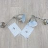 Sada 2 nástěnných stříbrných lamp MISSISSIPPI M