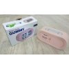 Světle růžový pogumovaný budík Karlsson Gummy_2