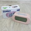 Světle růžový pogumovaný budík Karlsson Gummy