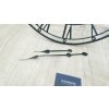 Černé nástěnné hodiny Premier Housewares Matt, o 59 cm_2