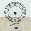 Černé nástěnné hodiny Premier Housewares Matt, o 59 cm