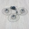 Černé závěsné svítidlo pro 3 žárovky Opviq lights Tel Hat